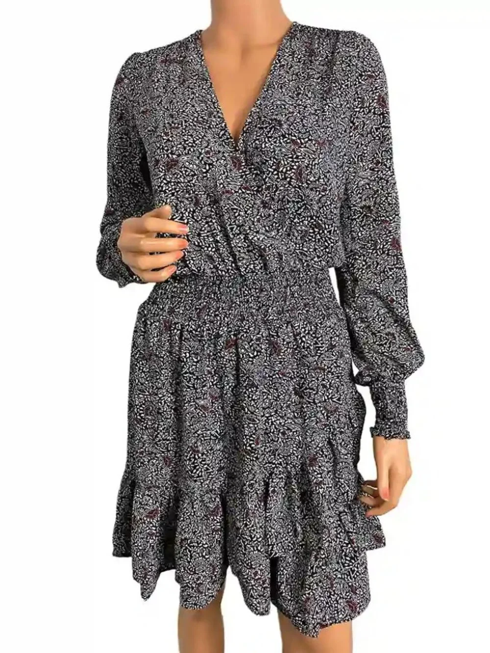 Michael Kors Floral Faux-Wrap Dress